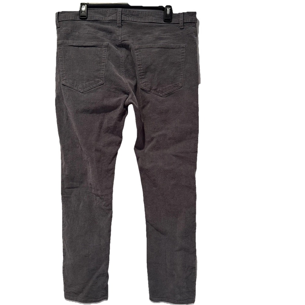 MEN'S TAILOR VINTAGE 36X28 SMART CORDUROY PANT GRAY CANAAN SLIM COMFORT *READ* - Picture 2 of 9